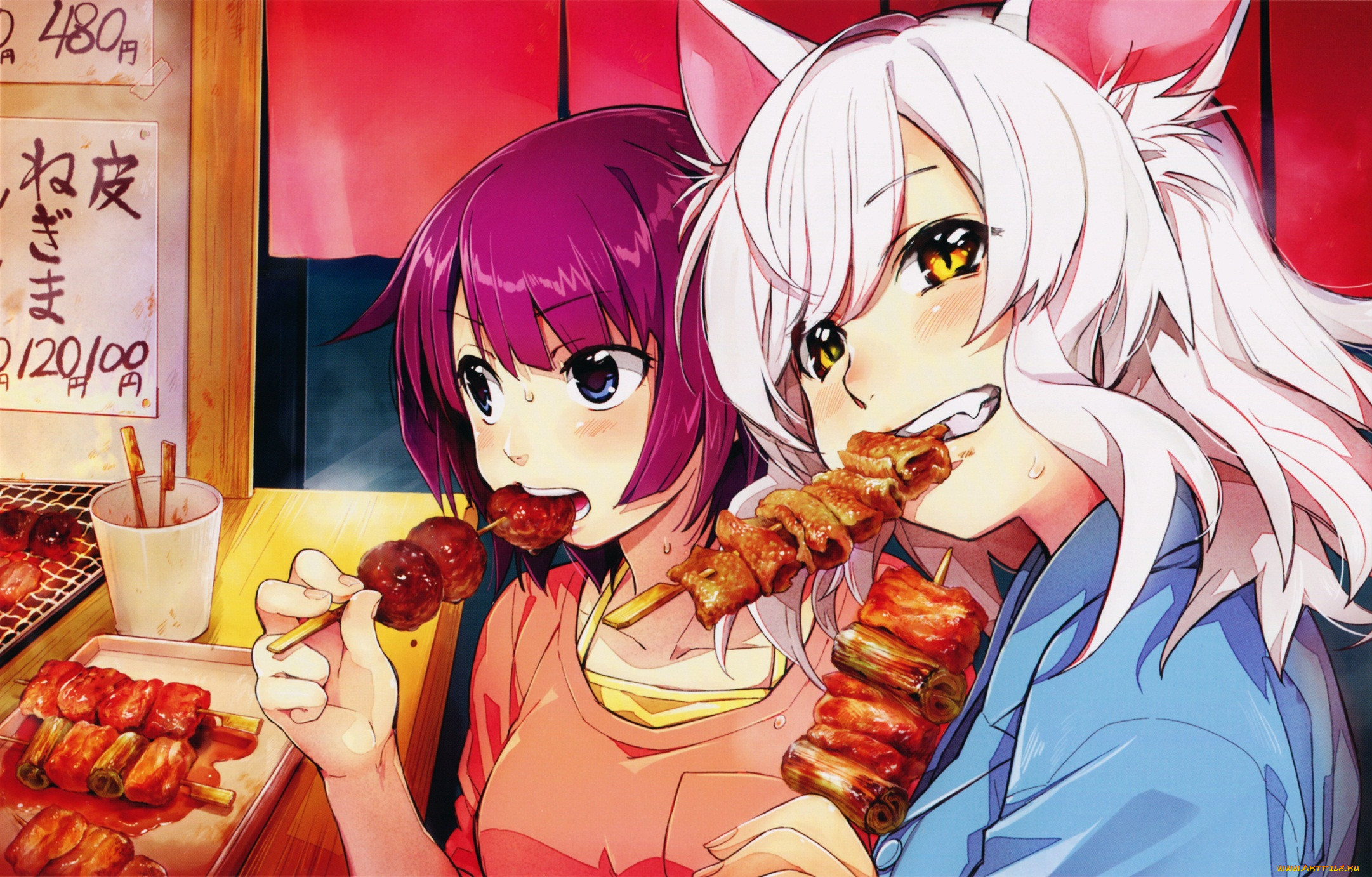 , bakemonogatari, nekomonogatari, hanekawa, tsubasa, senjougahara, hitagi, kawai, makoto